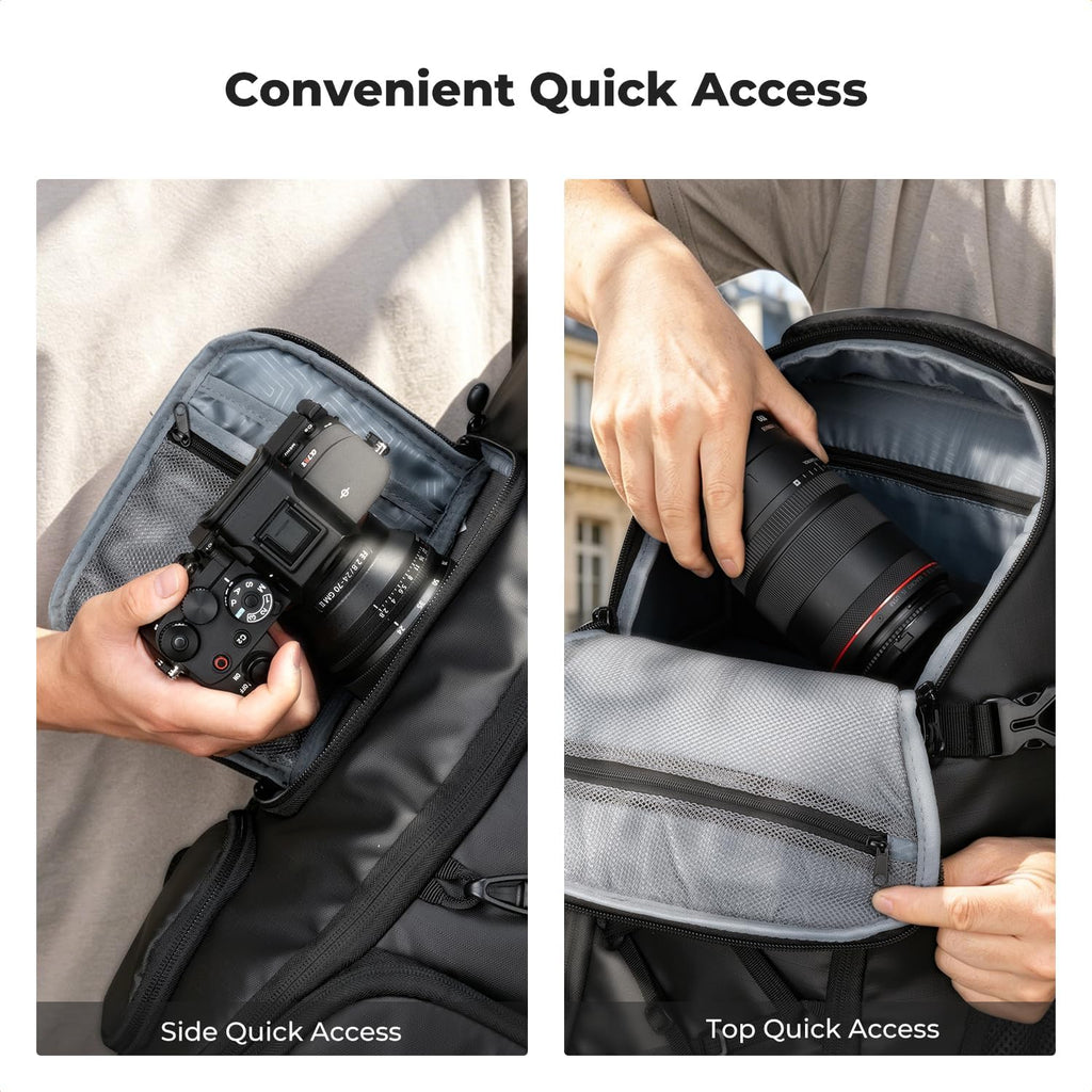 K&F CONCEPT Camera Backpack,30L Large Capacity Camera Bag for Photographers
