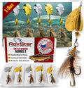 RoxStar Fly Strikers Proven Nationwide to Out-Fish Any Spinner | Hand-Tied in The USA | Most Versatile Fishing Spinner Ever! Trout, Bass, Steelhead