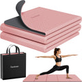 Readaeer Double Color Yoga Mat - 72"x24"x0.24" (6mm),Non-Slip TPE Exercise Mat