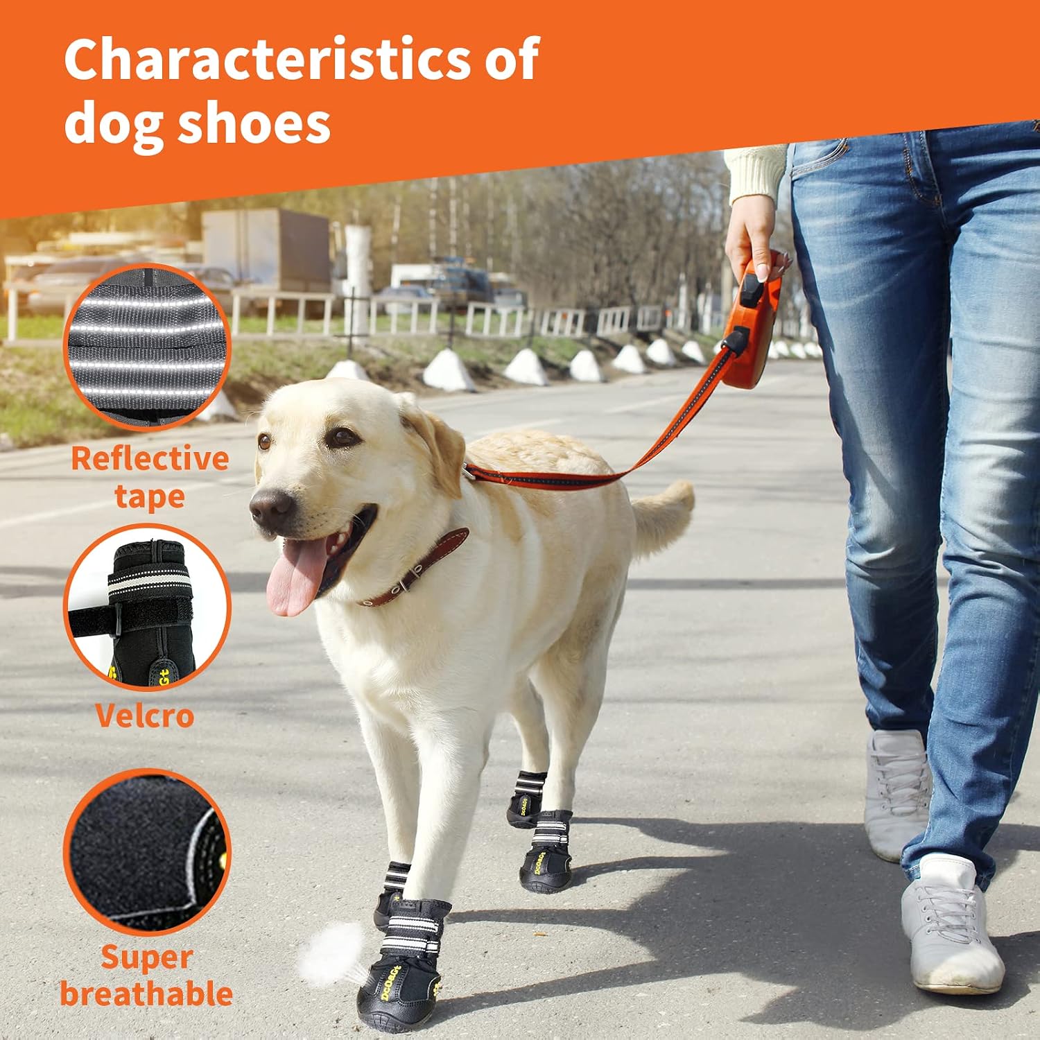DcOaGt Dog Shoes Medium Size Dog,Breathable Anti-Slip Dog Boots Dog Booties