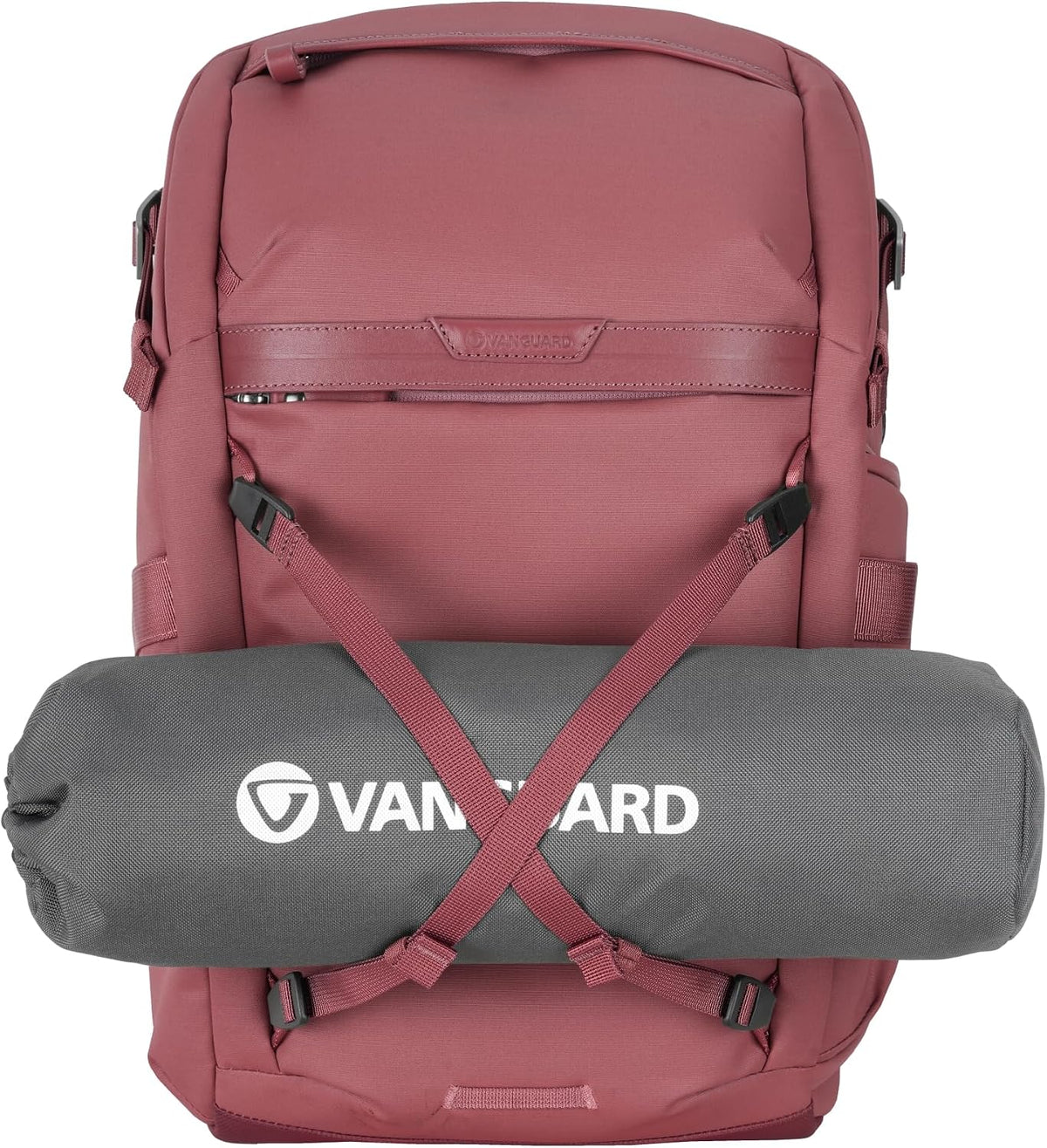 VANGUARD VEO Metro B25L Camera & Everyday Backpack (Magenta) – Fits 70–200mm Attached, 16" Laptop Storage, Convertible Daypack Design, Carry-On Ready
