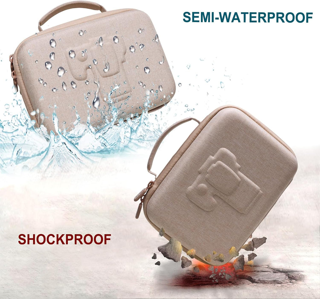 Small Camera Case Bag for Canon EOS Rebel T7/R50//R100 DSLR Camera Beige