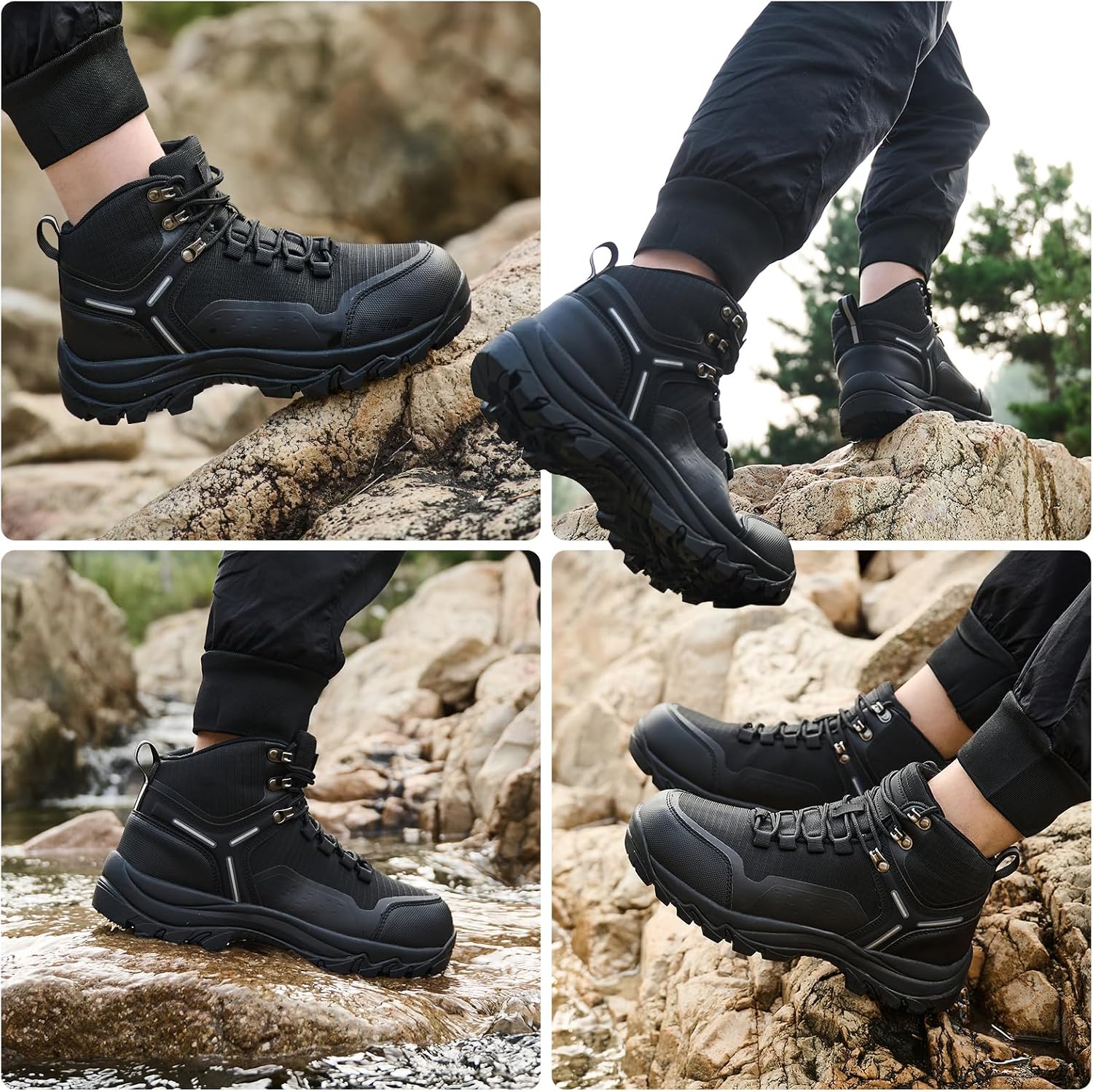 Women's Waterproof Wide Toe Box Hiking Boots