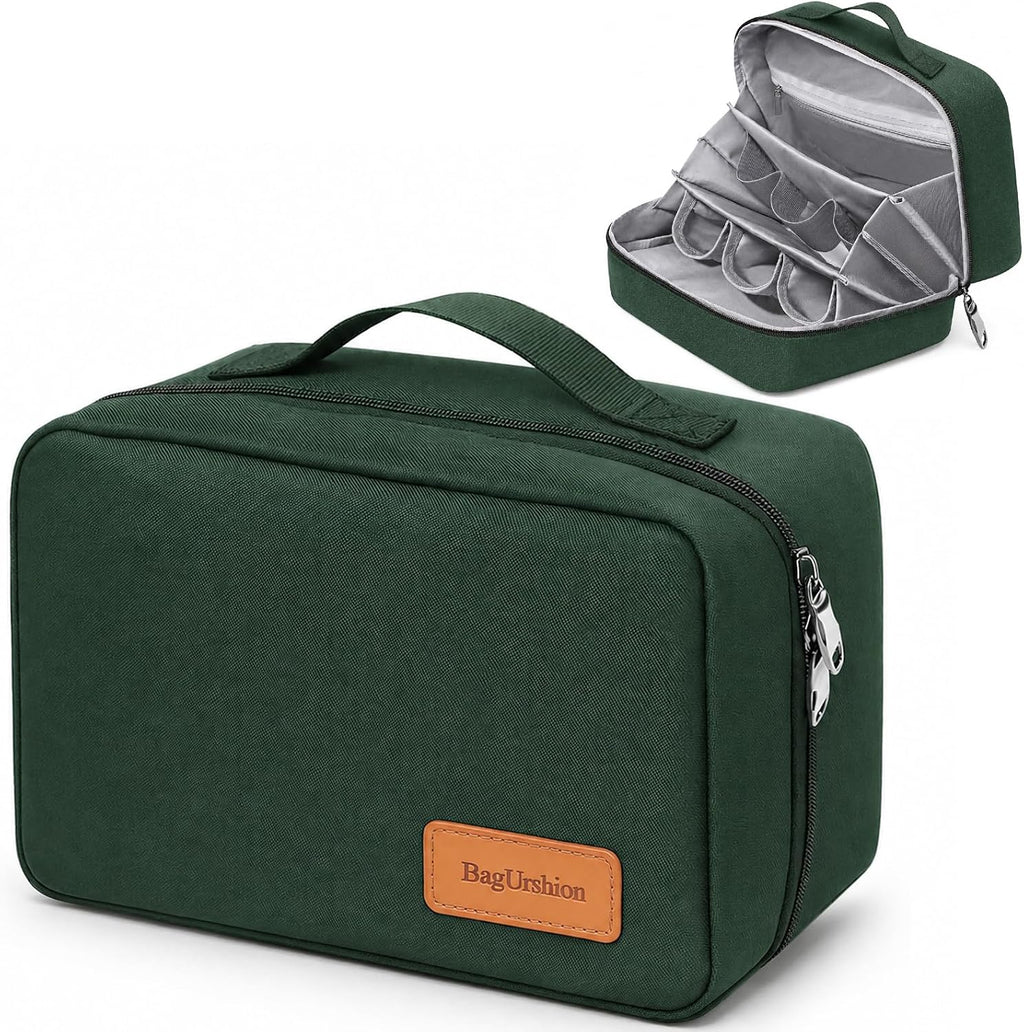Travel Toiletry Bag for Men,Makeup Organizer Cosmetic Bag - Olive Green