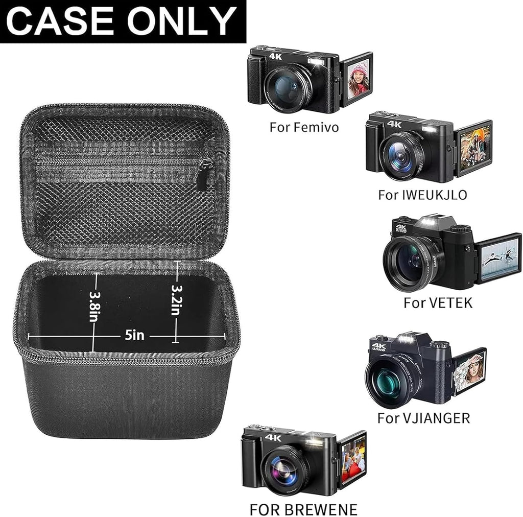Comecase Vlogging Camera Case for Duluvulu/for VJIANGER 4K Digital Cameras