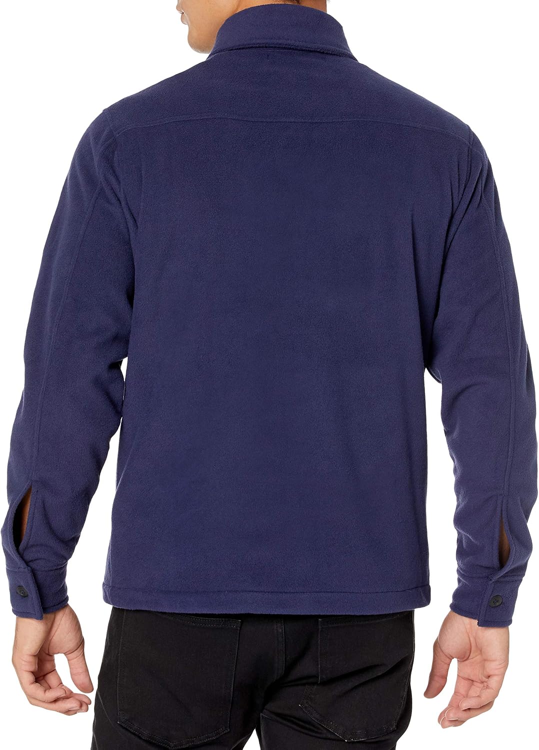 Amazon Essentials Men's Long-Sleeve Polar Fleece Shirt Jacket for Winter, Jackets