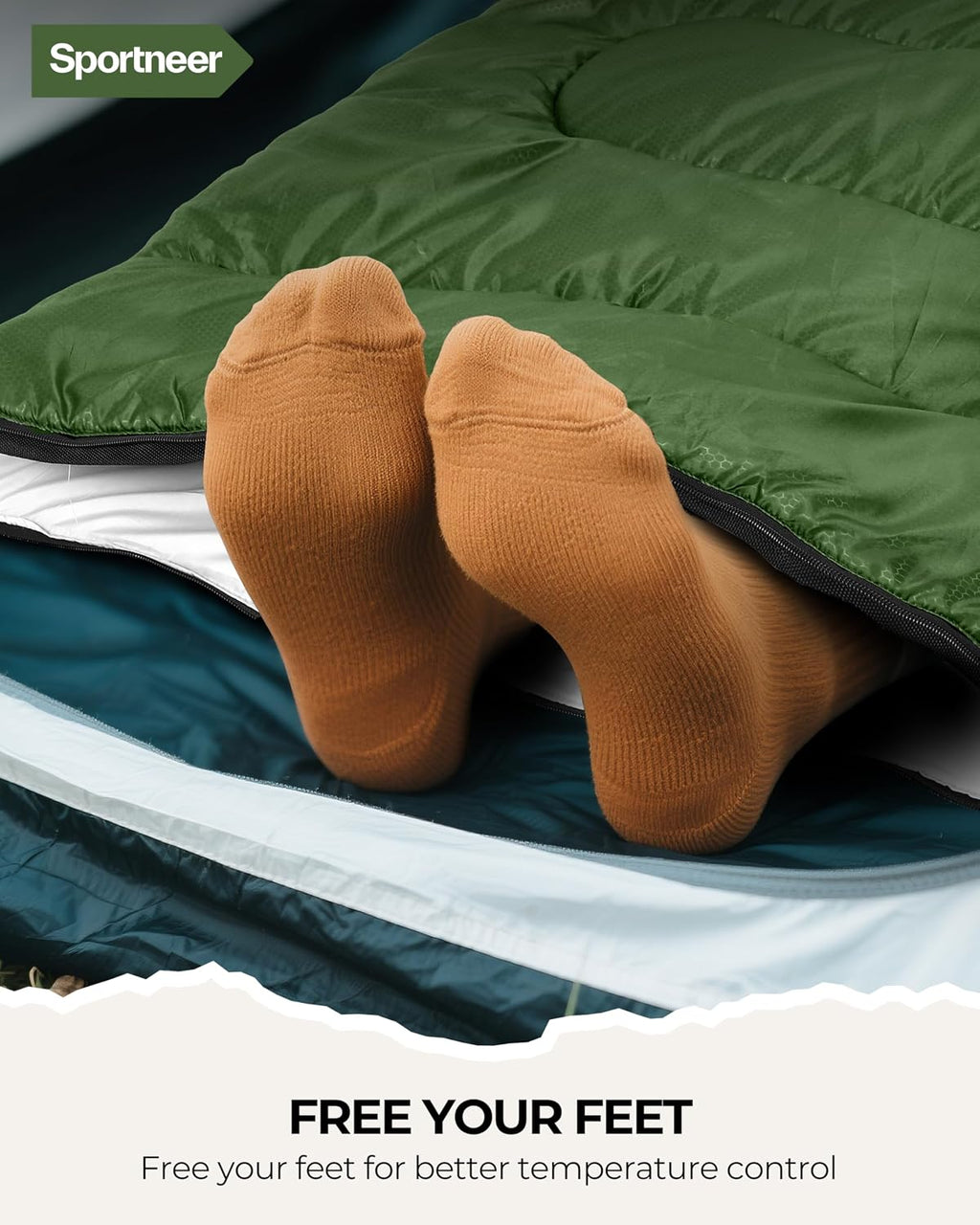 Sportneer Sleeping Bag for Adults Kid Waterproof lightweight Camping Hiking