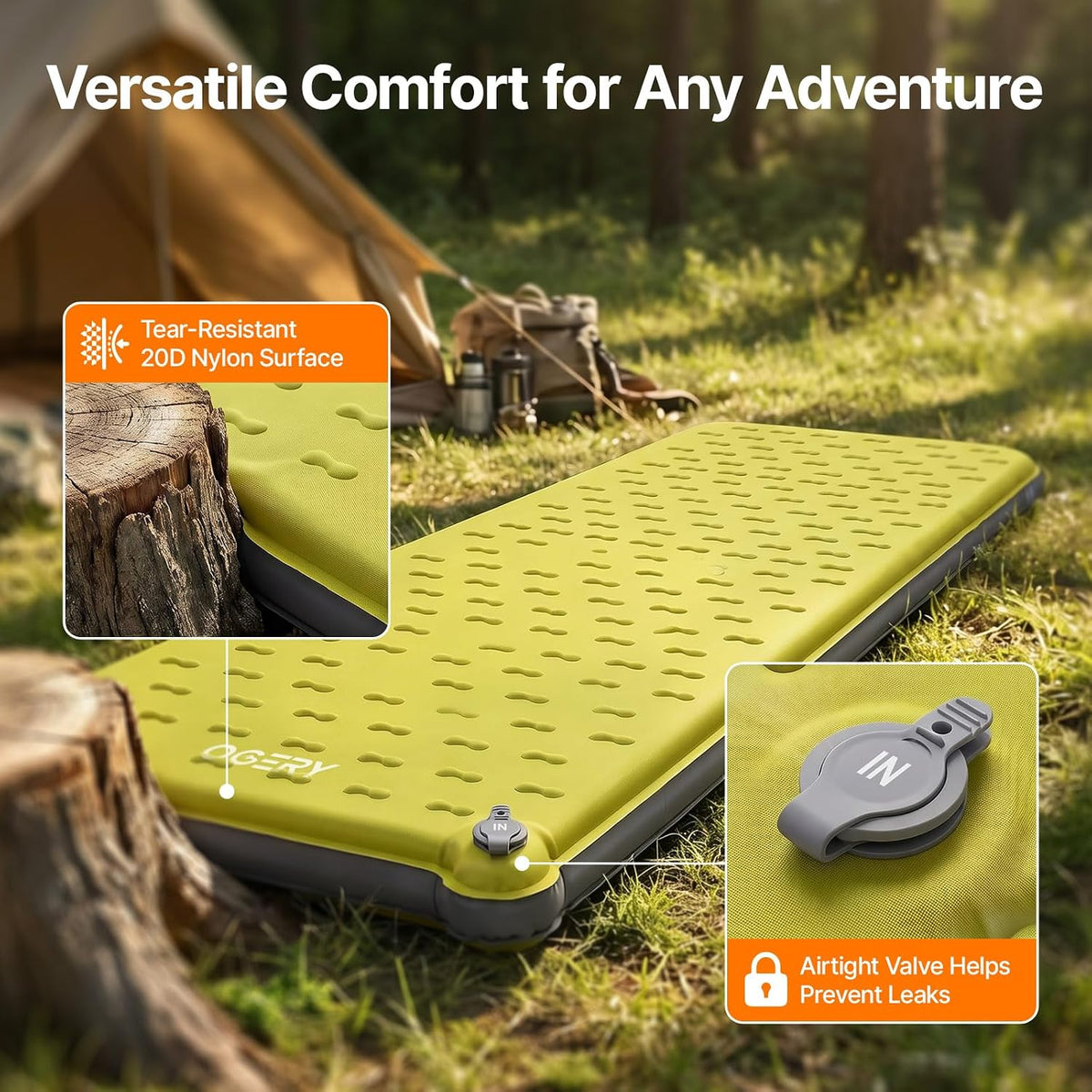 OGERY Foam Camping Mattress, Insulated Portable Sleeping Pad