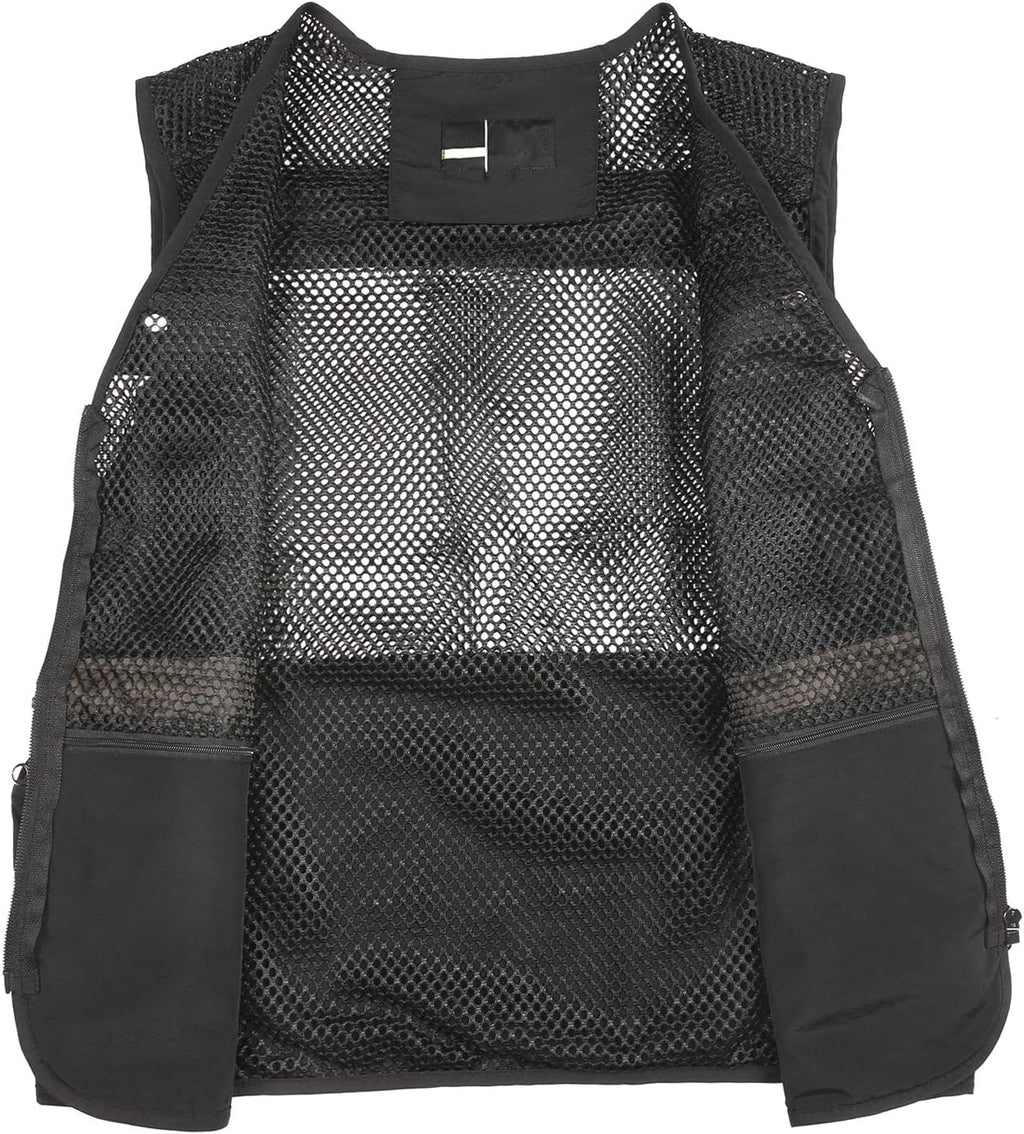 Spanye Mens Outdoor Fishing Vest Safari Travel Photography Vests Jacket Multi Pocket