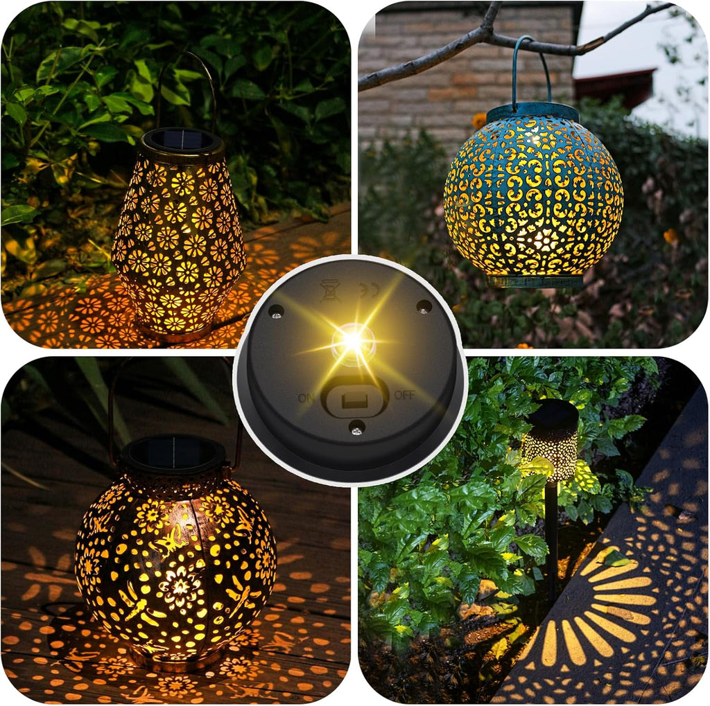 4 Pack Solar Light Replacement Top, 3.23 Inch Waterproof for Garden Lantern