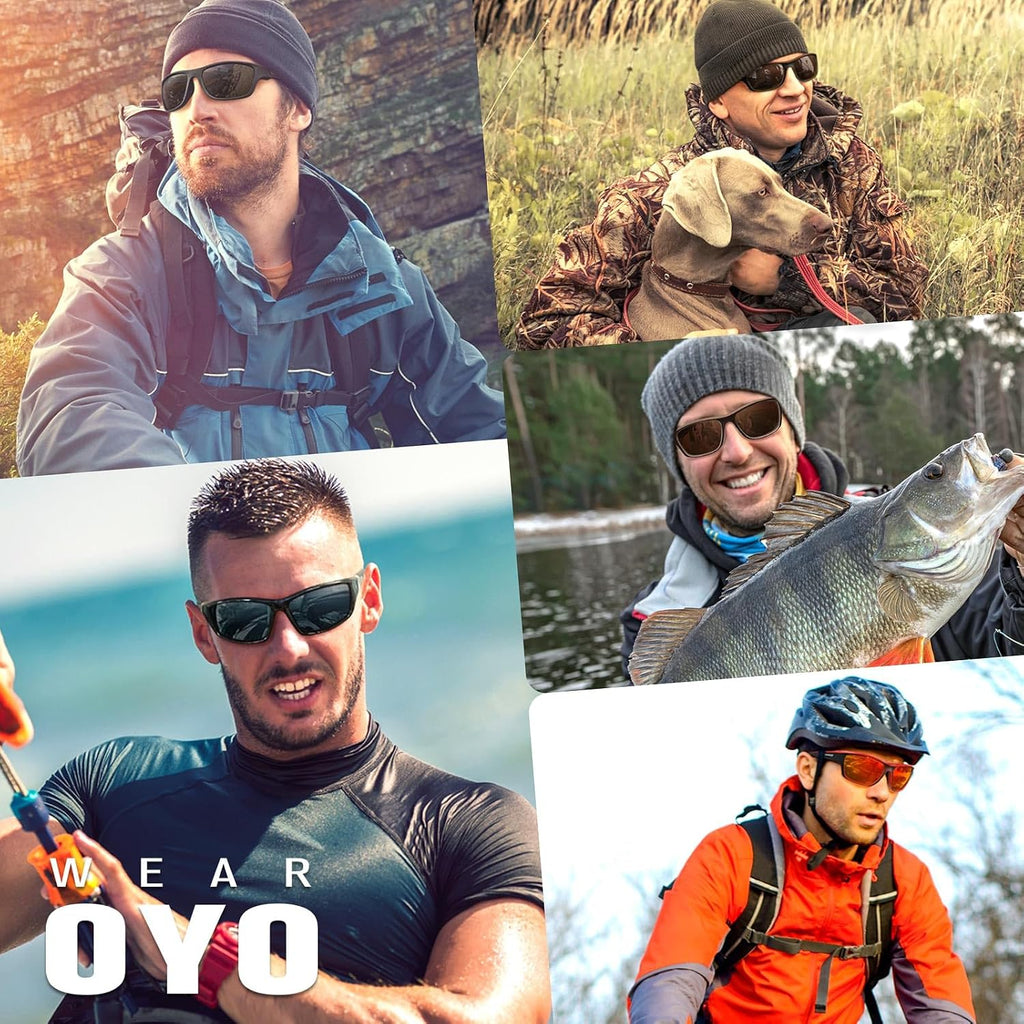 WEAROYO Polarized Sports Sunglasses Men Womens Fishing Running UV400