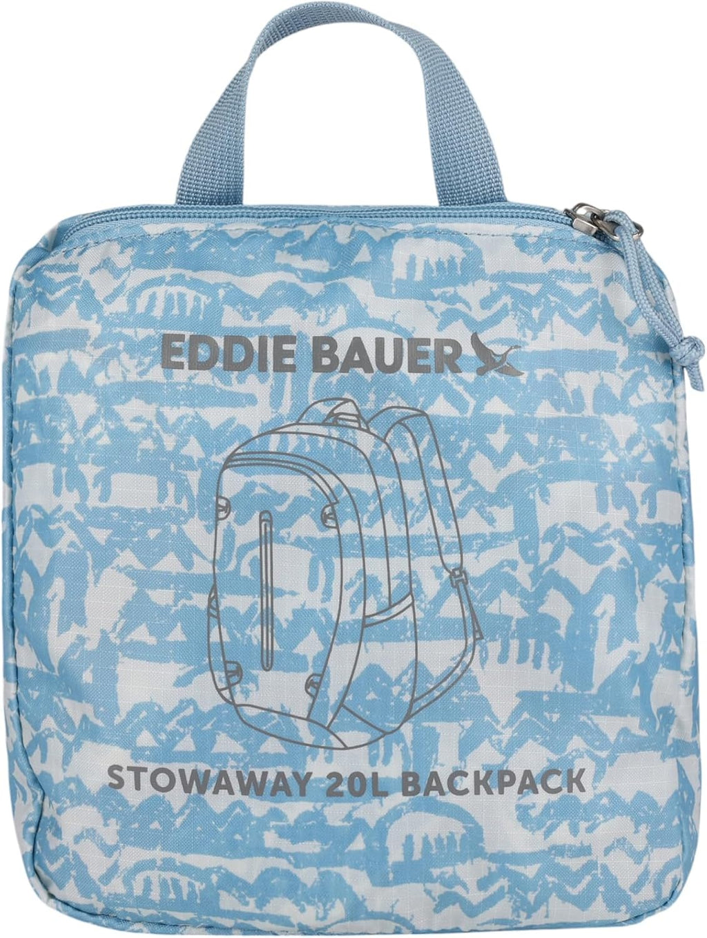 Eddie Bauer Stowaway Packable Backpack - Blue Fog, 20L
