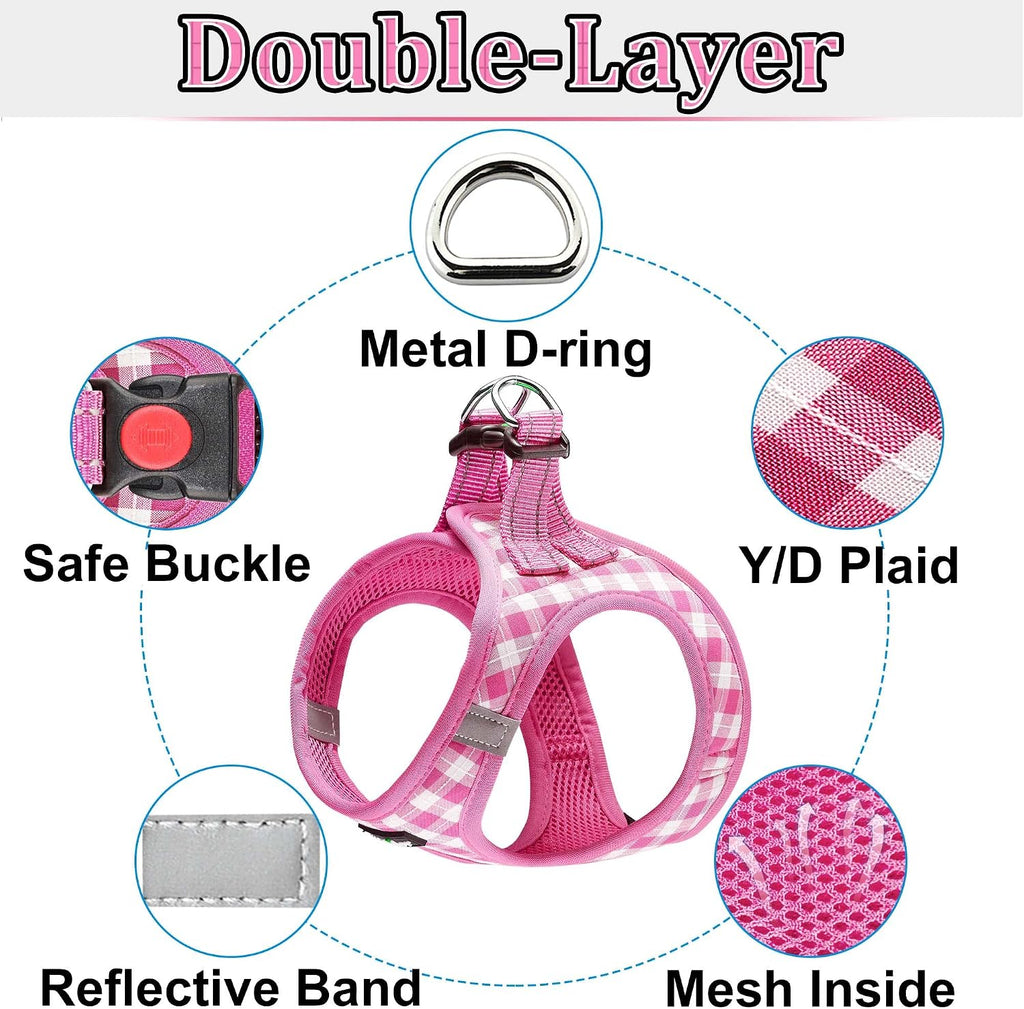 Dog Harness Step-in Breathable Puppy Cat Dog Vest Harnesses for Small Medium Dogs