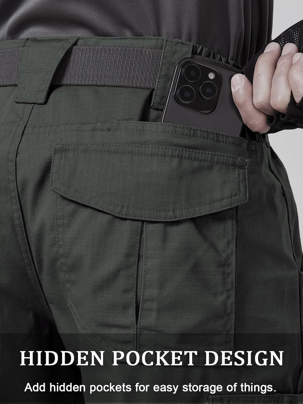 CNBQDD Mens Work Pants Cargo Tactical Construction for Men Ripstop Waterproof Lightweight Outdoor Hiking with Pockets