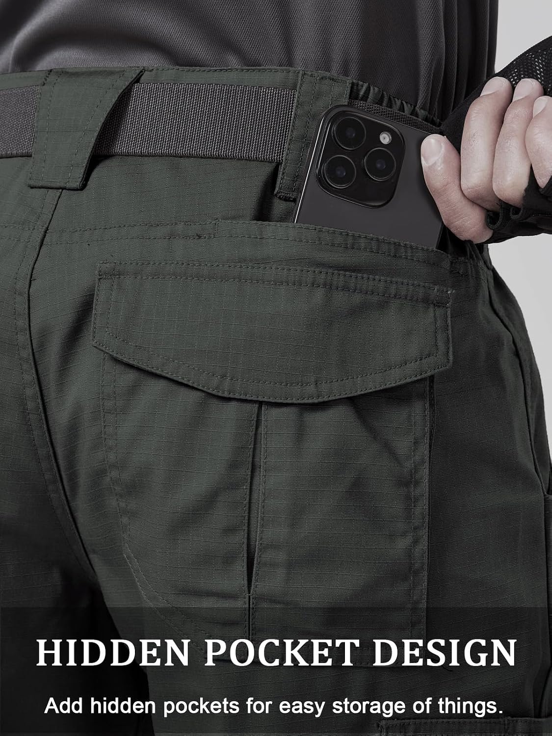 CNBQDD Mens Work Pants Cargo Tactical Construction for Men Ripstop Waterproof Lightweight Outdoor Hiking with Pockets