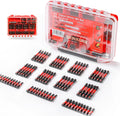 Geinxurn 71pieces Impact Screwdriver Bits Set, Magnetic S2 Steel Multi Insert Power Bits Tips with Impact Bit Holder with Storage Box