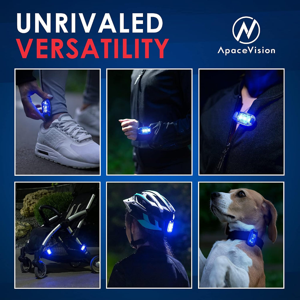 LED Safety Light (2 Pack) with Bonus Items – Clip On Strobe/Running Lights for Runners, Dogs, Bikes, Walking and More