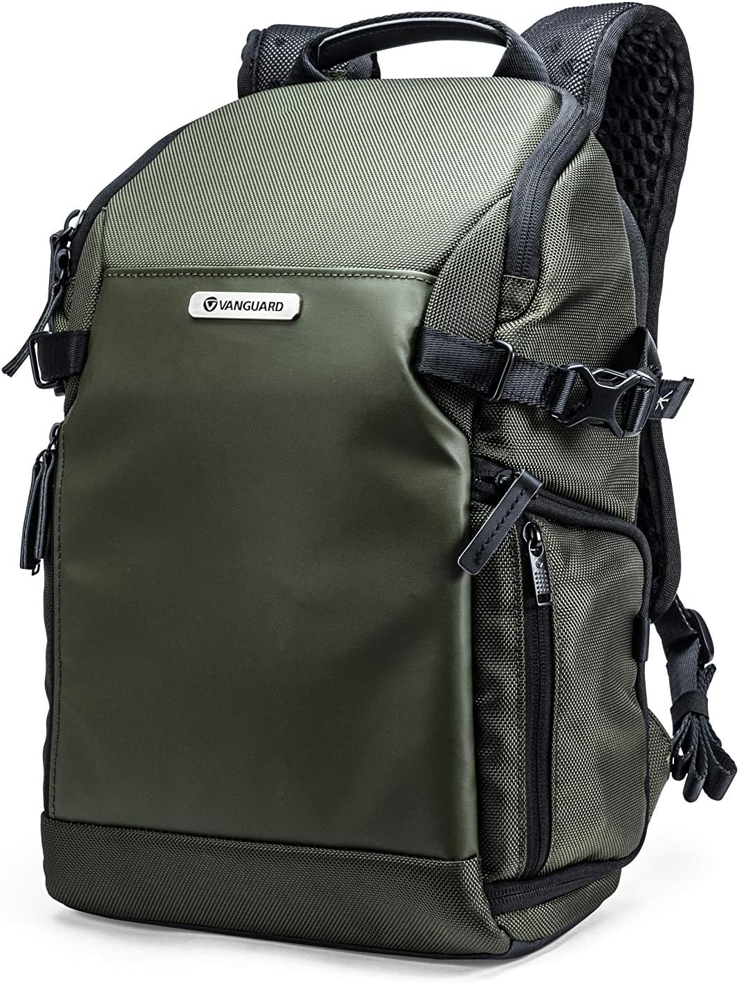 VANGUARD VEO Select 37BRM Camera Backpack - Green, Rear Access, Multi-Access, 9.7" Tablet Storage, Tripod Carry
