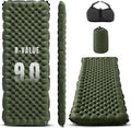 Lamberia 9.0 R Value Self Inflating Sleeping Pad, 5" Thick Camping Bed