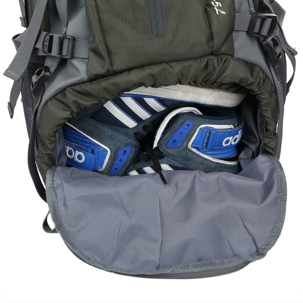 WoneNice 50L(45+5) Waterproof Hiking Backpack Outdoor Daypack w/Rain Cover