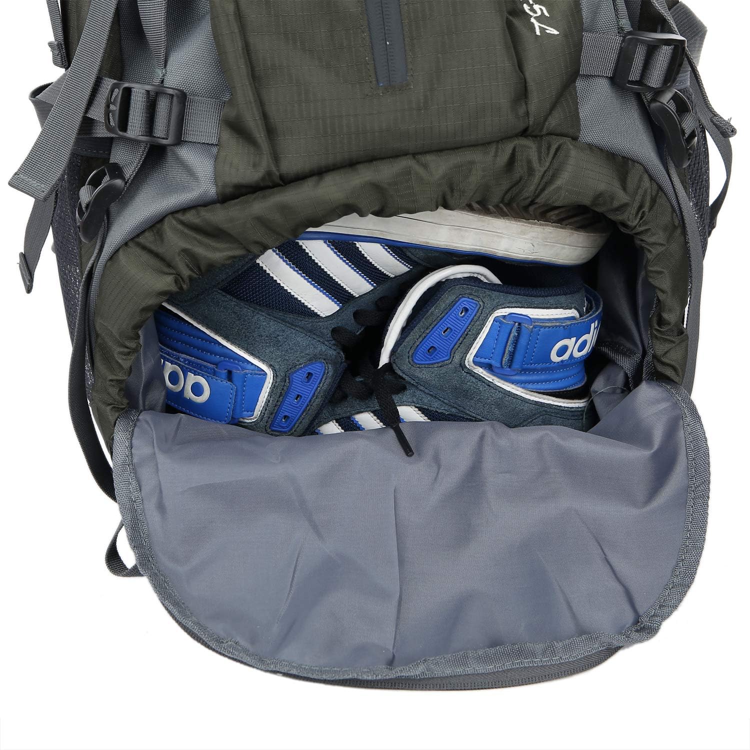 WoneNice 50L(45+5) Waterproof Hiking Backpack Outdoor Daypack w/Rain Cover