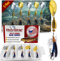 RoxStar Fly Strikers Blue Series - Hand-Crafted in The USA - Proven Nationwide Most Versatile Fishing Spinner for Bass, Trout, Pike, Steelhead- Stop Fishing Start Catching