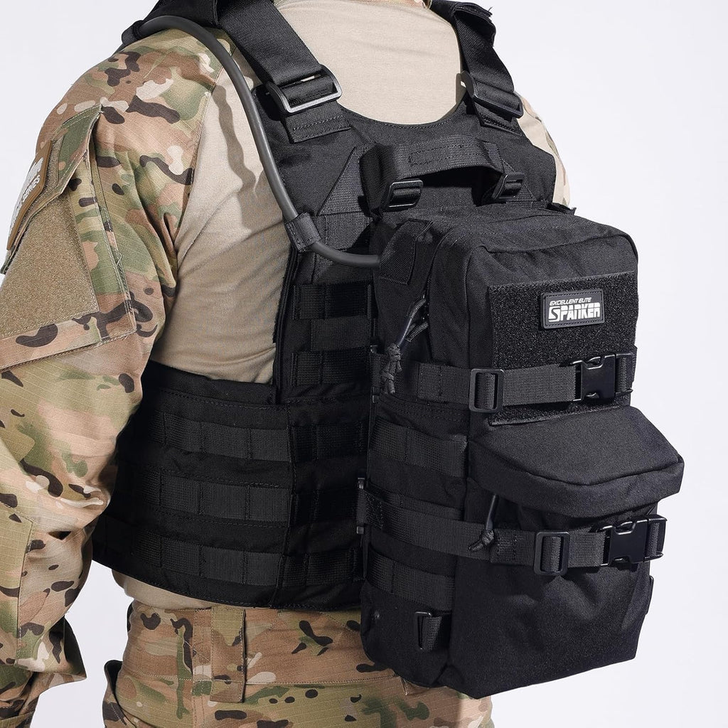 EXCELLENT ELITE SPANKER Tactical MOLLE Hydration Backpack Water Bladder Carrier Pack for Tactical Vest Backpack Plate Carrier