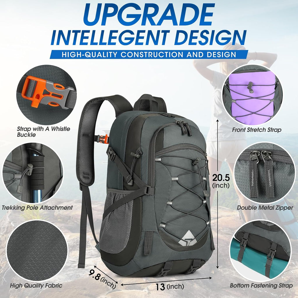 IGOLUMON Hiking Backpack 40L Packable Lightweight Camping Daypack Men Women