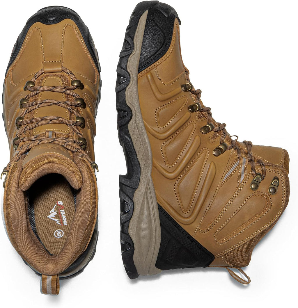NORTIV 8 Men's Ankle High Waterproof Hiking Boots