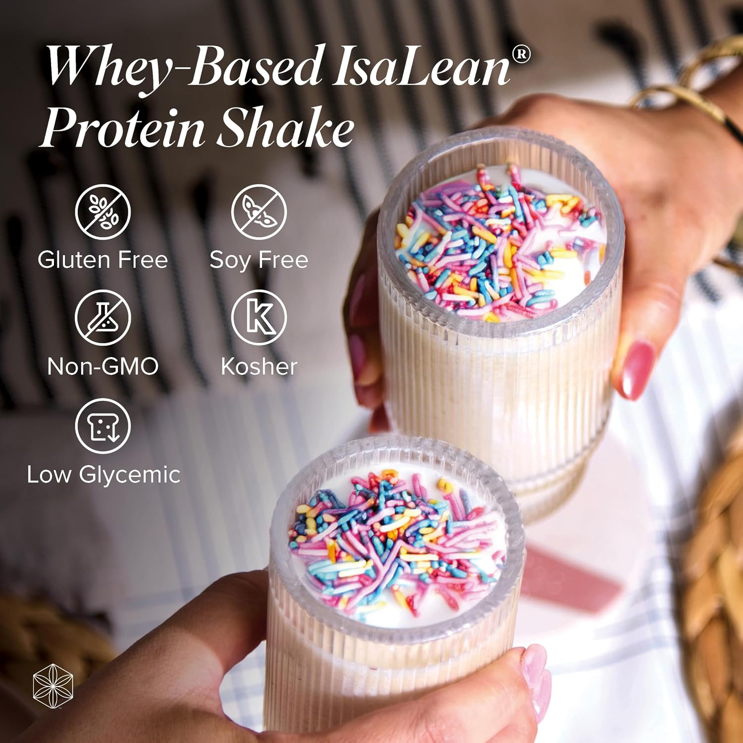 Isagenix IsaLean, 24g Protein Shake, Birthday Cake, 28.1 oz