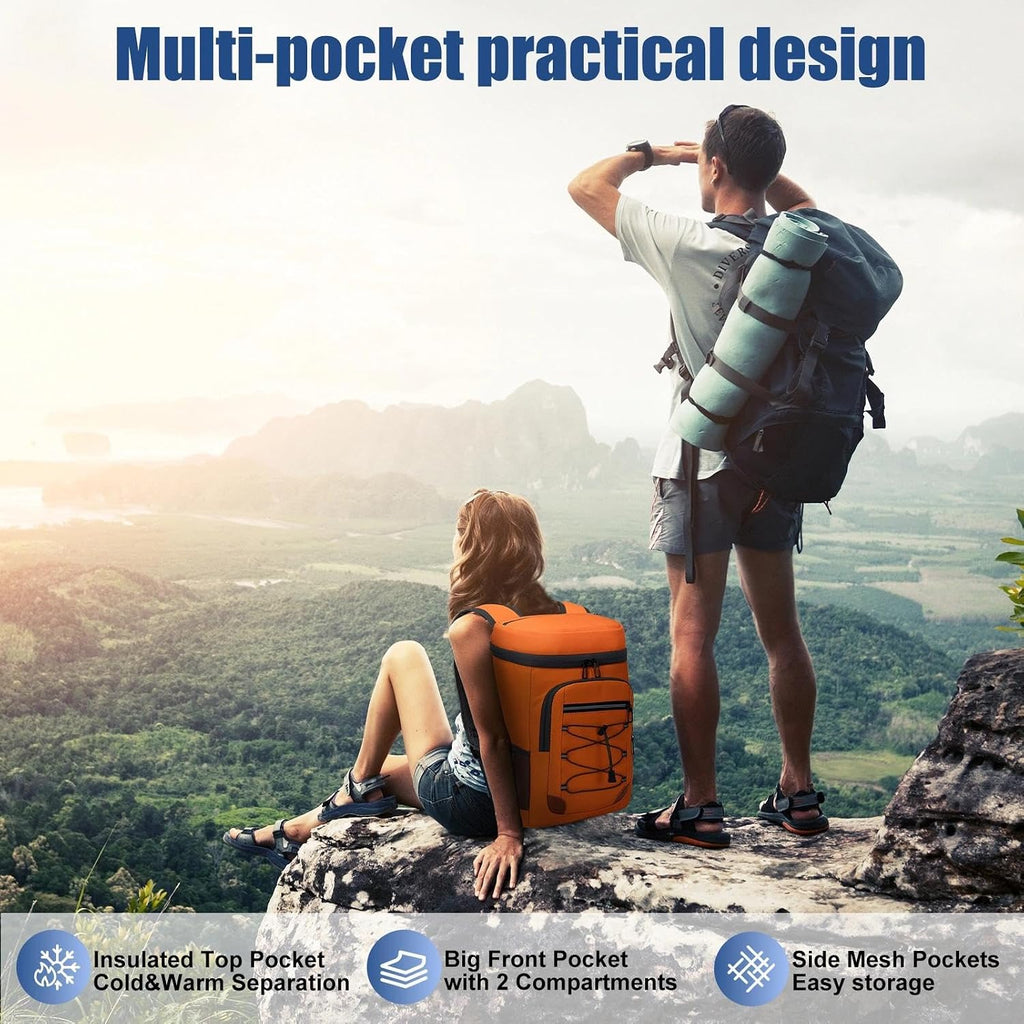 Backpack Cooler Insulated Leakproof, Soft Cooler Backpack for Beach