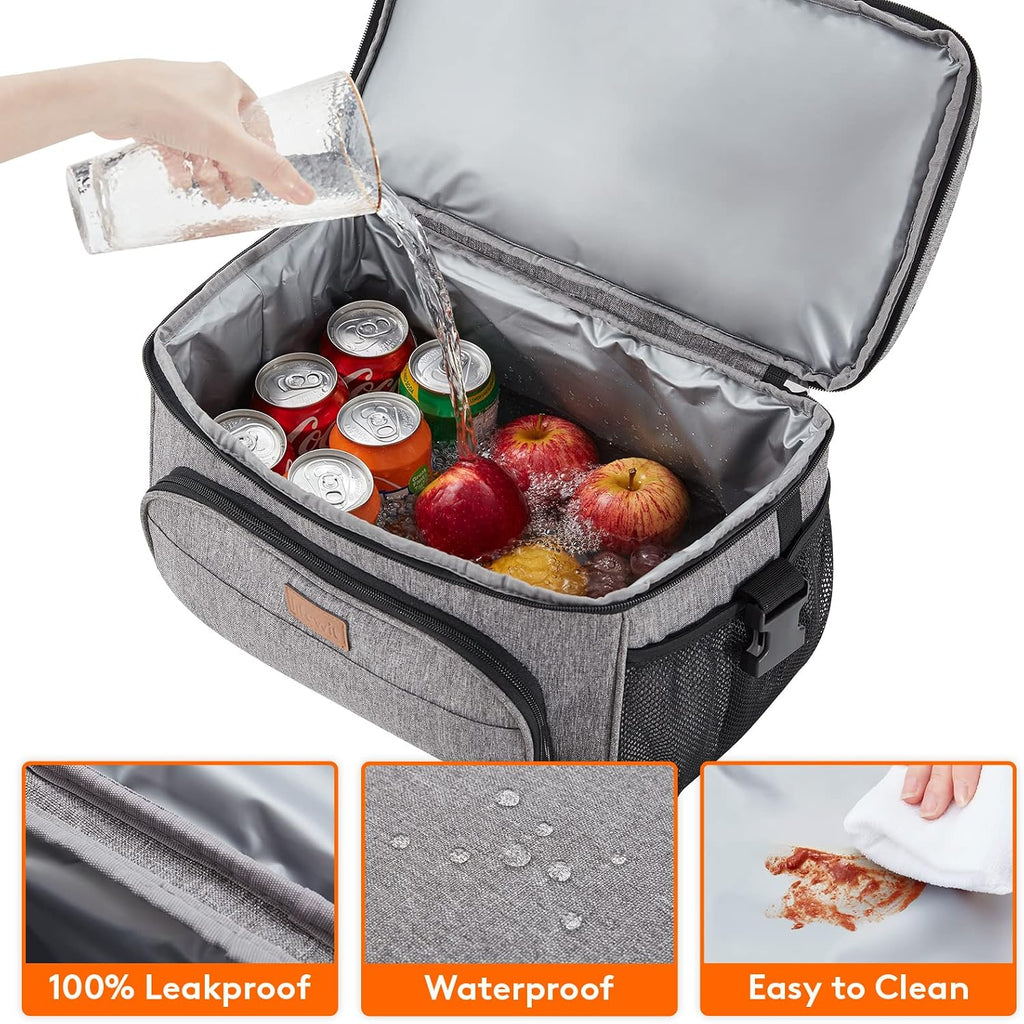 Lifewit Insulated Cooler Bag, Large Leakproof Beach Cooler, Lightweight Portable Double Layer Soft-Sided Travel Ice Chest for Camping, Kayaking, Road Trips, Grocery Shopping | Lifewit Insulated Cooler Bag, 48 Can Large Leakproof Beach Cooler