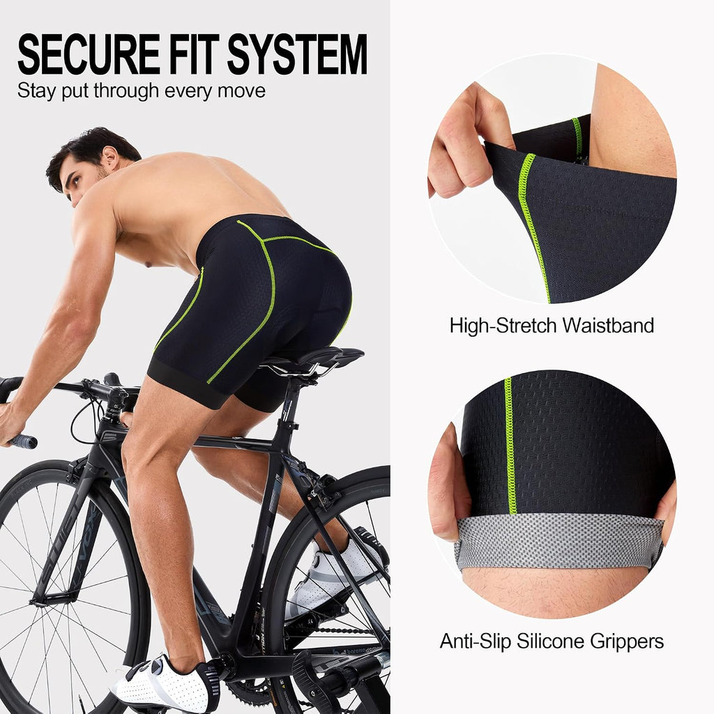 Souke Sports Men's 4D Padded Bike Shorts Cycling Underwear MTB Road Liner