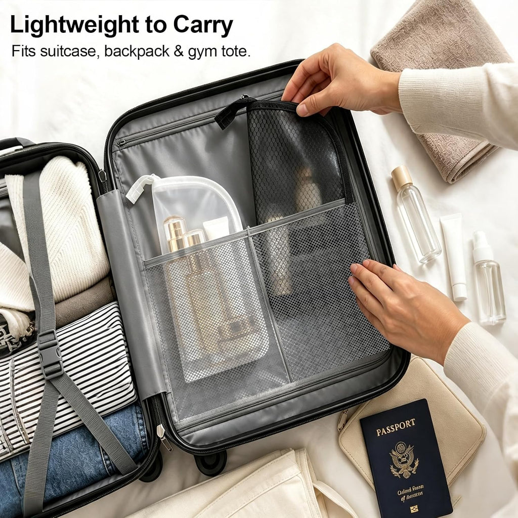 2 Pack Standing Toiletry Bag, Waterproof Travel Toiletry Bag