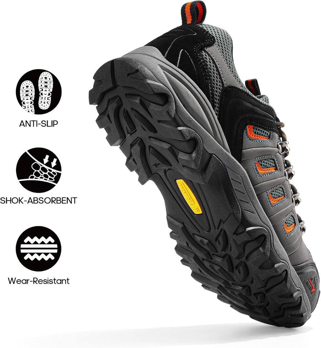NORTIV 8 Men's Waterproof Hiking Shoes Leather