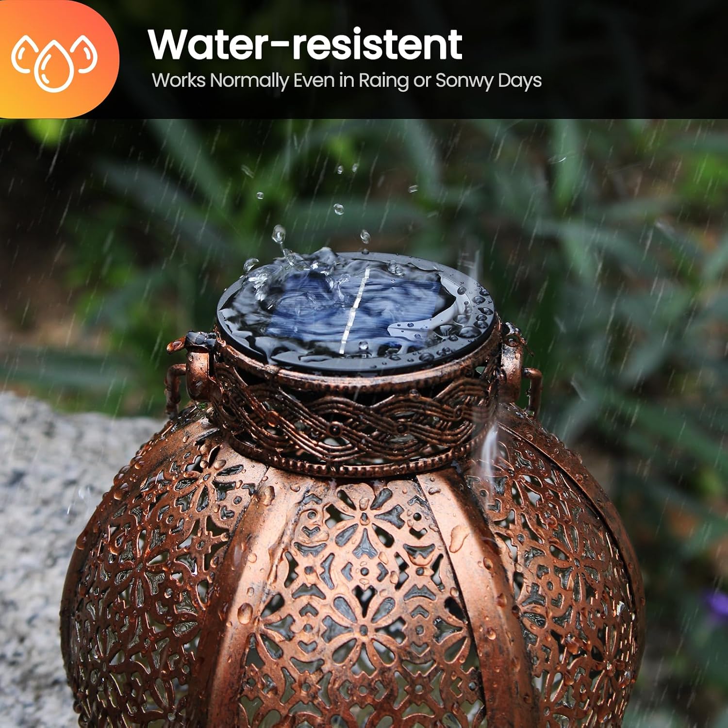 4 Pack Solar Light Replacement Top, 2.76 Inch Waterproof for Garden Lantern