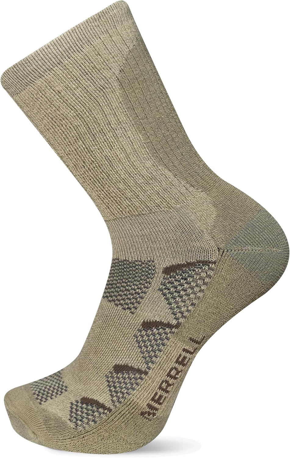 Merrell Men's and Women's MOAB Hiking Midweight Cushion Socks - Unisex Coolmax Moisture Management and Arch Support