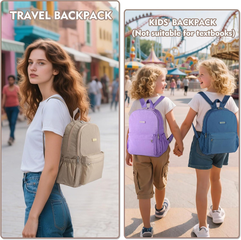 AOTIAN Lightweight Nylon Daypack, Small Hiking Backpack for Women
