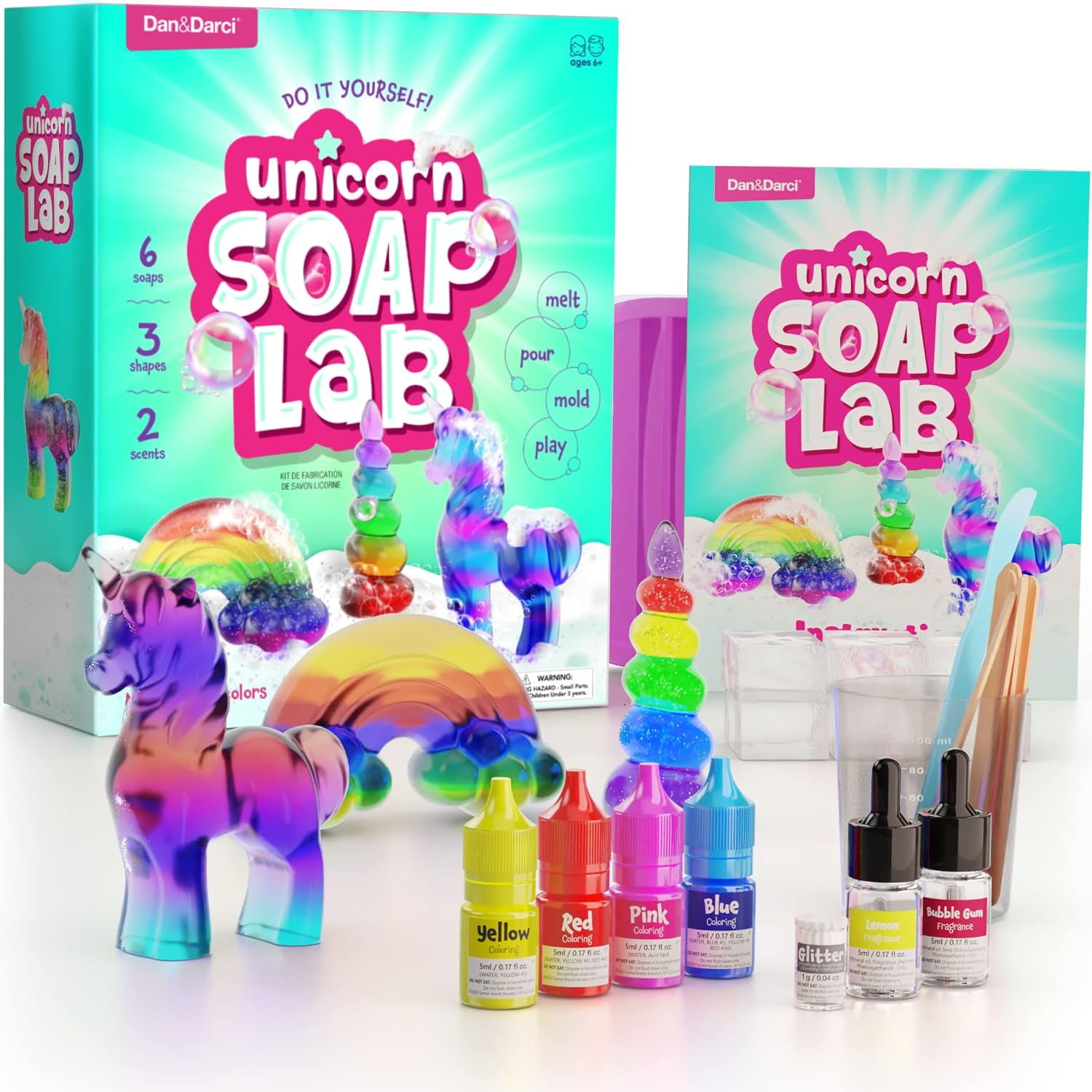Unicorn Soap Making Kit for Kids - Girls Crafts DIY Project Age 6+ Years