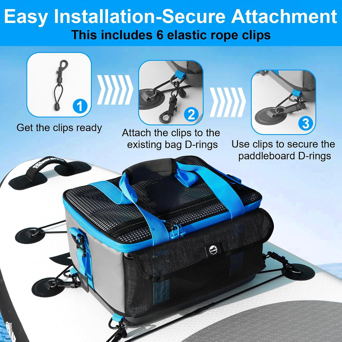 YVLEEN Paddle Board Cooler, Waterproof SUP Cooler Bag, Insulated Storage