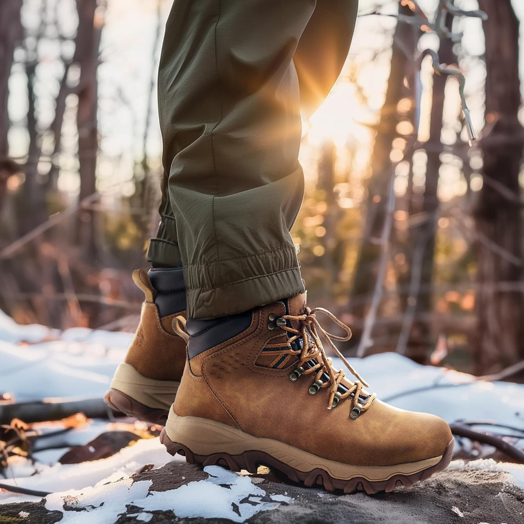 NORTIV 8 Men's Hiking Winter Insulated Snow Boots