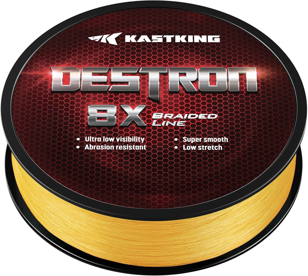 KastKing Destron Braided Fishing Line, Ultra-Thin Diameter & High Strength