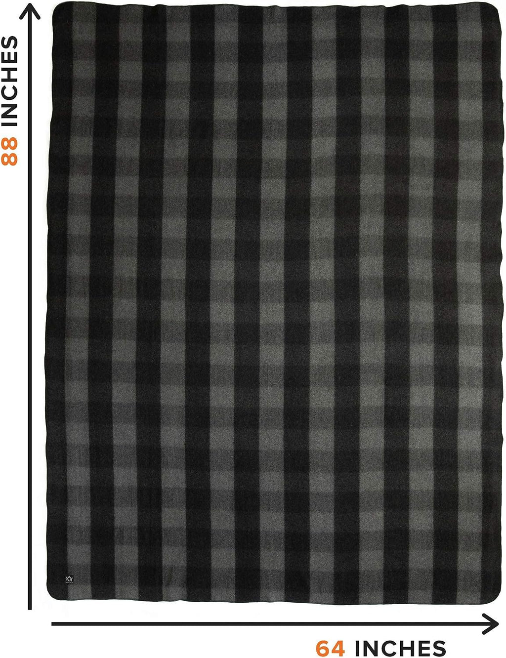 Arcturus Backwoods Wool Blanket - 4.5lbs, Warm, Heavy, Washable, Large | Great for Camping, Outdoors, Survival & Emergency Kits (Gray Buffalo)
