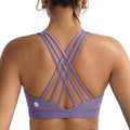 RUNNING GIRL Cross Back High Impact Sports Bras for Women