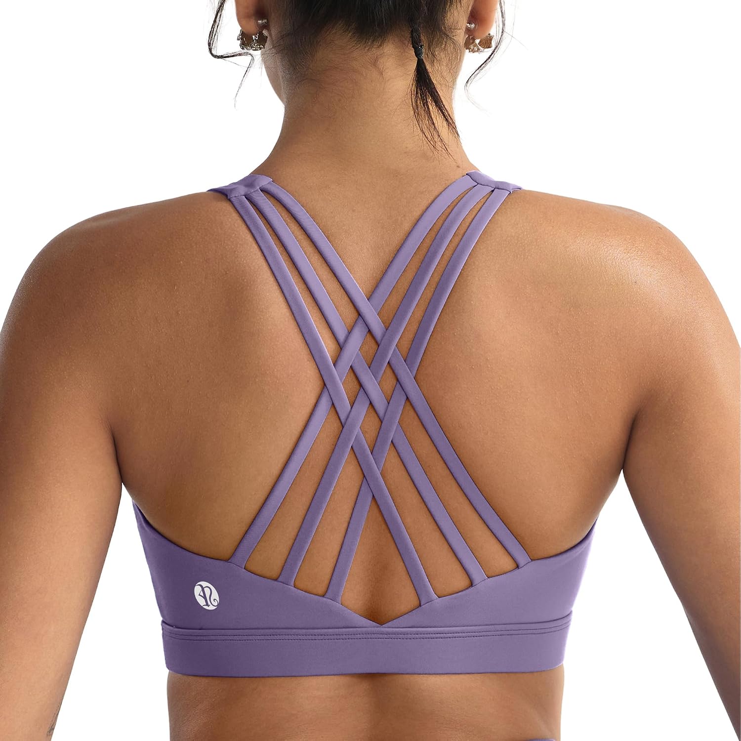 RUNNING GIRL Cross Back High Impact Sports Bras for Women
