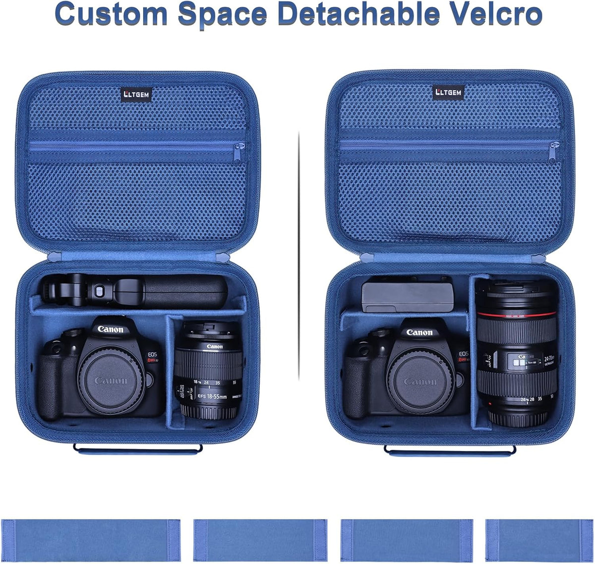 Small Camera Case Bag for Canon EOS Rebel T7/R50//R100 DSLR Camera Blue