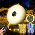 OGERY Camping String Lights with Remote, 4 in 1 Quick Storage 32.8FT 8 Mode
