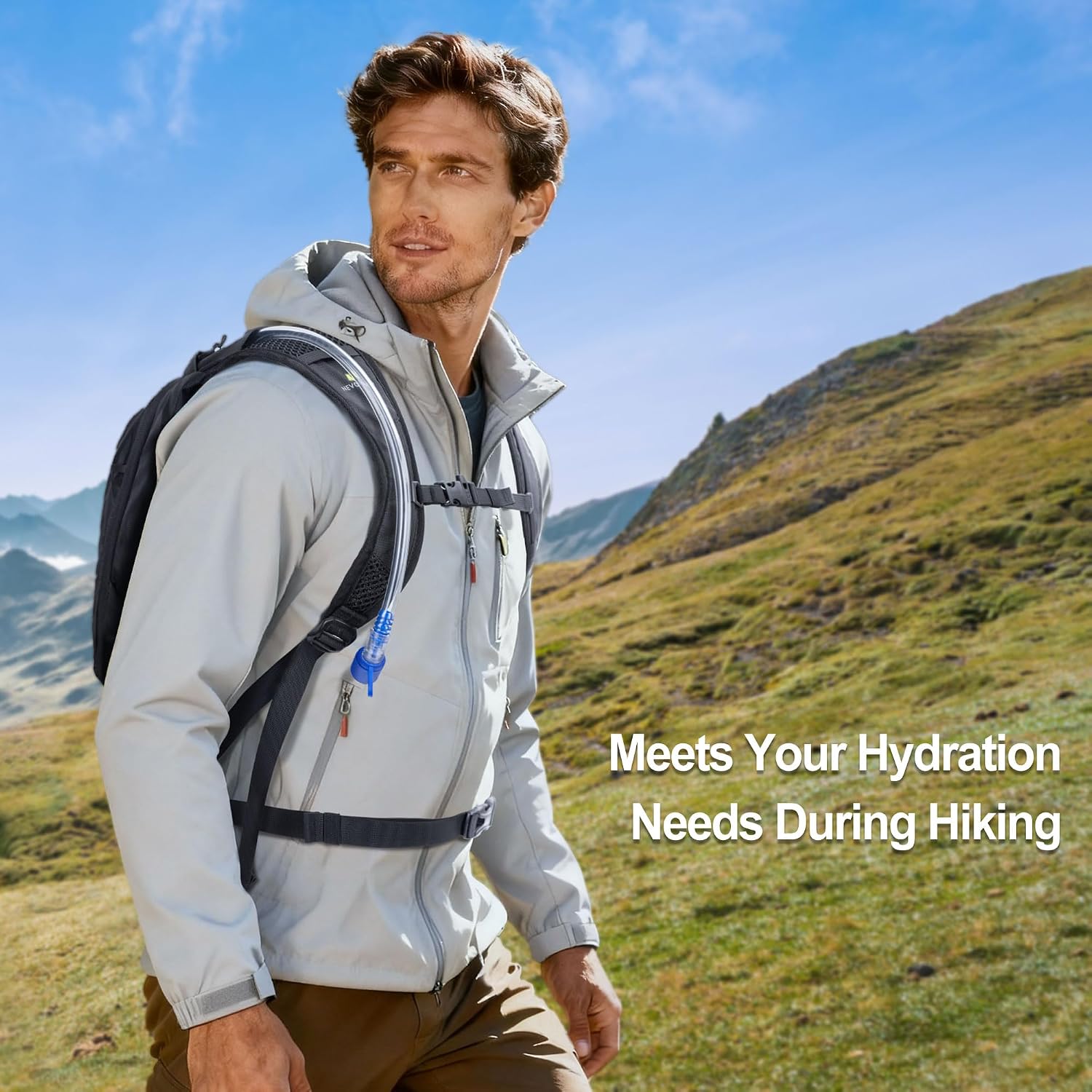 N NEVO RHINO Water Bladder 1L- 1.5L- 2L, Hydration Bladder for Running Vest