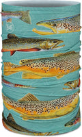 BUFF CoolNet UV Neck Gaiter, UPF 50 Sun Protection, Breathable, Versatile, Quick Dry Face Mask, Fishing Designs, Adult Size