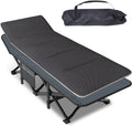 Mopaicot Camping Cot for Adults, Folding Bed with Comfortable Cushion